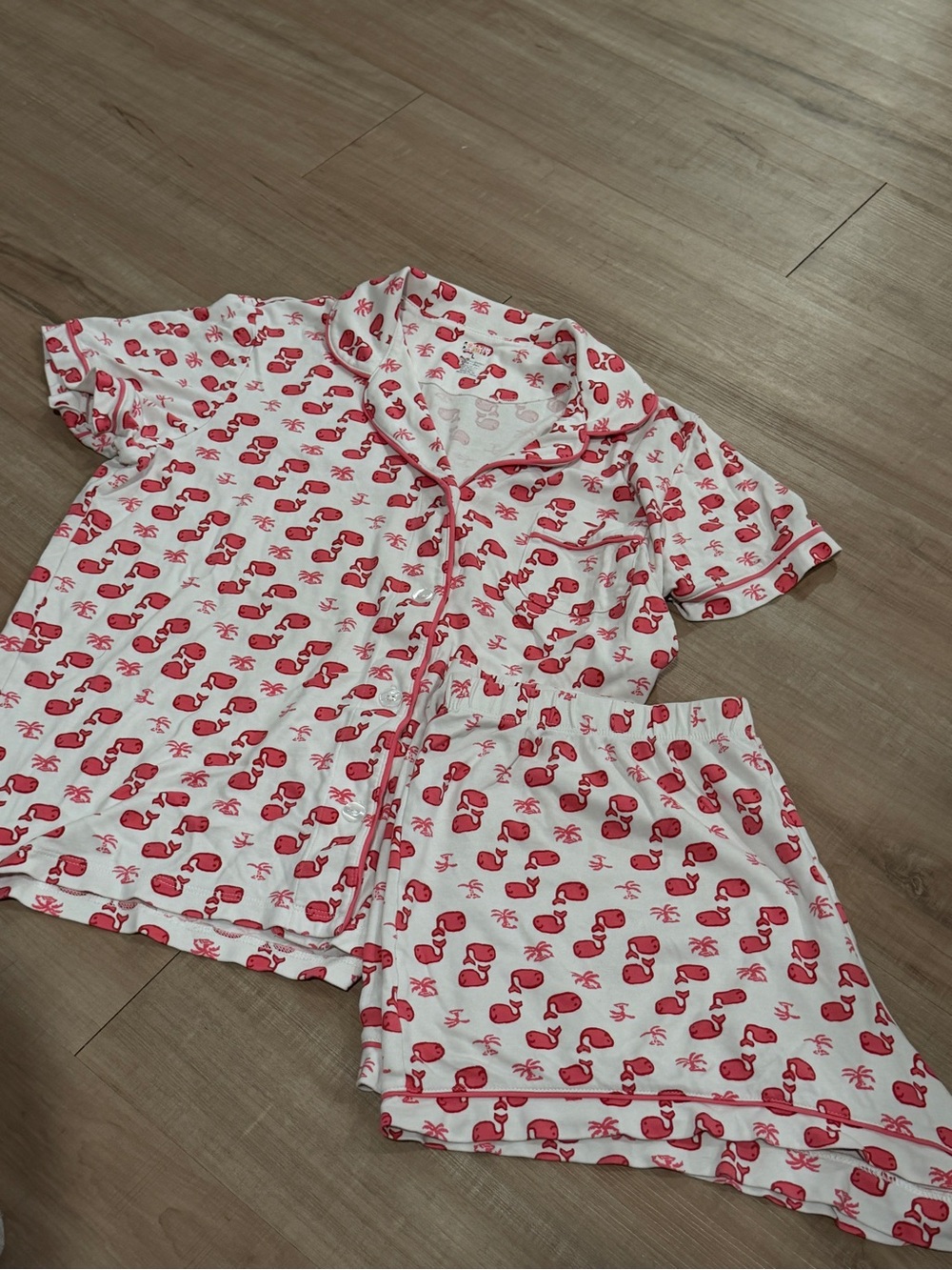 Roller Rabbit moby whale polo Pajama Set